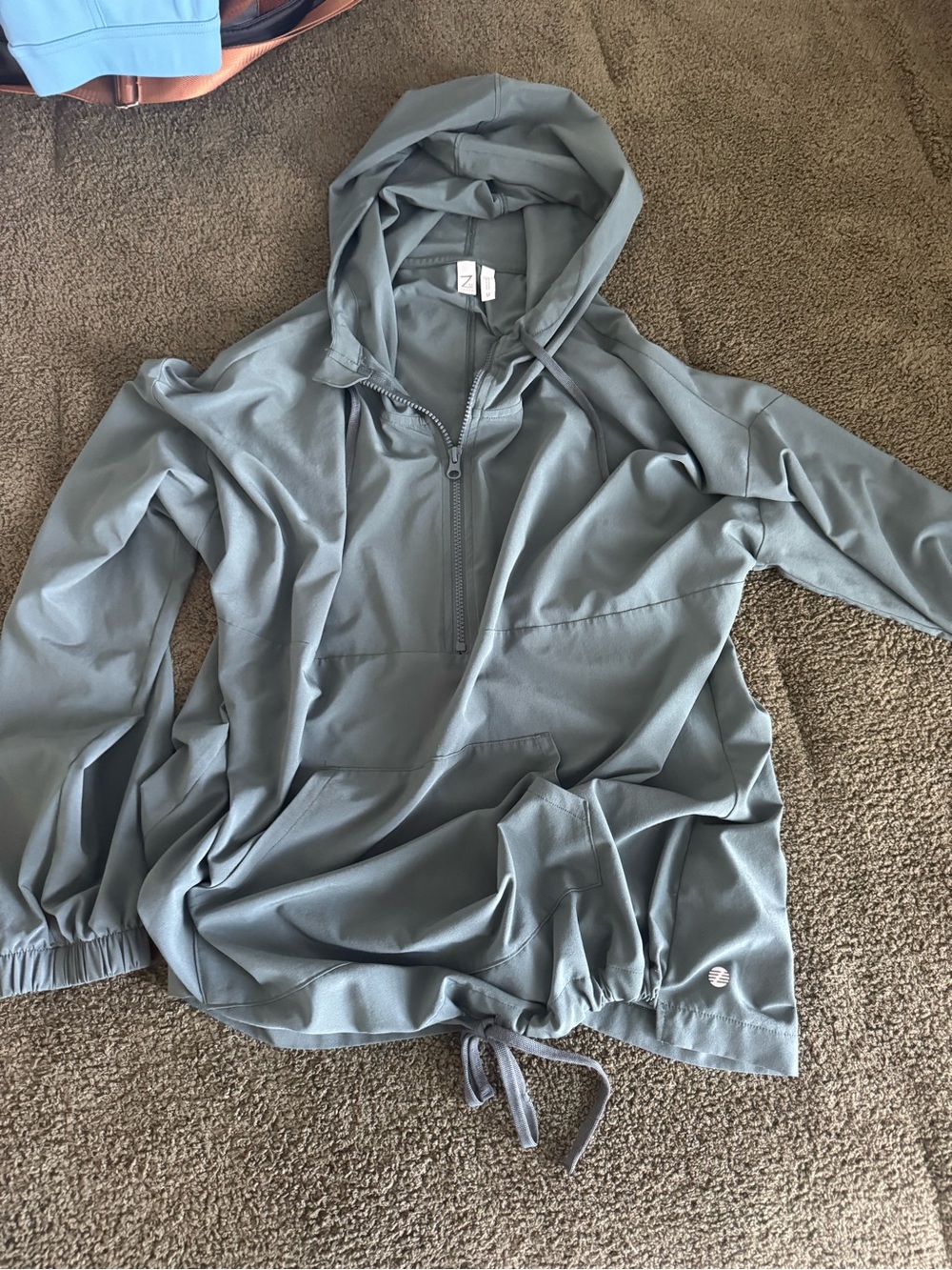 Zella Gray Half-Zip Active Hoodie